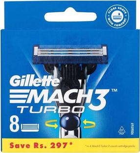 Бритвенные лезвия Gillette Mach3 Turbo, 8 шт.