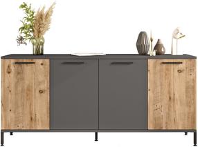 Komoda Kalune Design RL4-AA 956LCS1587, antracito sp./ruda sp.