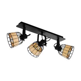 Lampa griesti Eglo Anwick Spot 10010634, E27, 3 x 40 W, brūna krās. / melna krās.