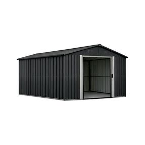 Sodo sandėliukas Hatis 9,73 m2, 312 cm x 312 cm x 214 cm, pilka sp.