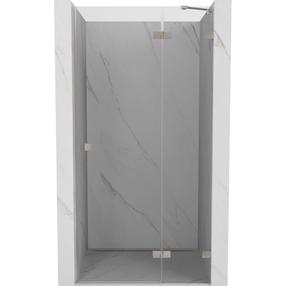 Dušo durys Mexen Lunar L, 110 cm x 200 cm, skaidri sp./pilka sp./grūdintas