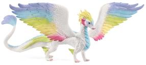 Mängukujuke, draakon Schleich Bayala Rainbow Dragon, 25 cm, valge v./mitmevärviline