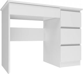 Rašomasis stalas su spintele Mijas MIJAS PR BI, 51 cm x 98 cm, 76 cm, balta sp.