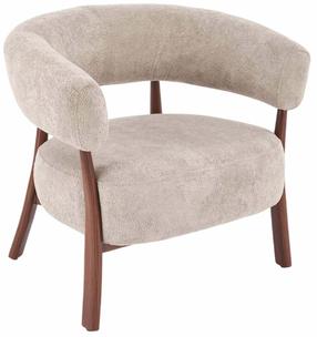 Krėslas Leisure Furniture Udon, riešuto sp./kapučino sp., 72 cm x 80 cm x 74 cm