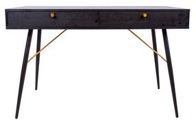 Rašomasis stalas Home4you Luxembourg 45043, 120 cm x 48 cm, 75 cm, juoda sp.