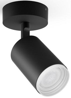 Išmanusis šviestuvas sieninis Philips Hue Fugato 5063130P7, GU10, 1 x 5.7 W, juoda sp. / juoda sp.