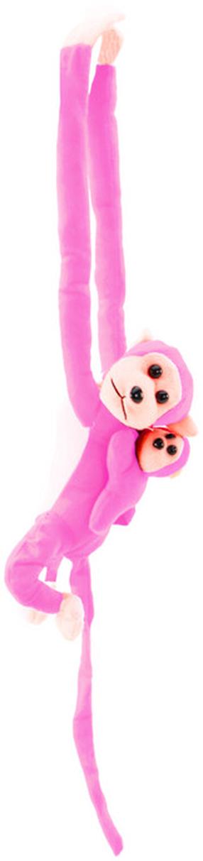 Pliušinis žaislas beždžionė Lean Toys 16826, rožinė sp., 70 cm