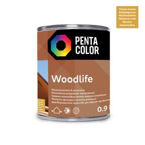 Пропитка древесины Pentacolor Woodlife, желтоватый цв./калужница цв., 0.9 l