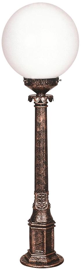 Pastatomas lauko šviestuvas Opviq BSU-68160-BKR-M3-BOP, 60W, E27, IP65, bronzos sp./ruda sp., 25 cm x 95 cm