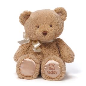 Pliušinis žaislas Gund Teddy 6055512/6055510, ruda sp./rožinė sp./(spalva/dizainas parenkami atsitiktine tvarka), 25 cm