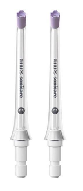 Irigatoru rezerves galviņu komplekts Philips Sonicare HX3062/00 F3 Quad Stream, balta krās., 2 gab.