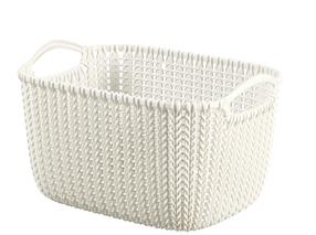 Krepšelis, daiktų saugojimo Curver 226391, 8 l, balta sp., 30 x 22 x 17 cm