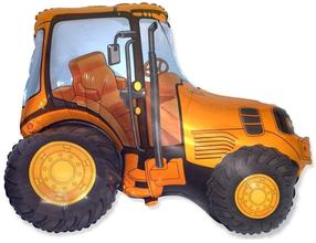 Fooliumist õhupall erikujuga GoDan Tractor, oranž v.