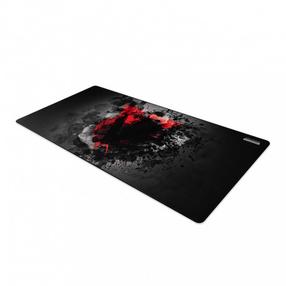 Hiirematt Modecom Volcano Meru, 120 cm x 60 cm x 0.3 cm, must v./punane v.