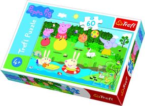 Dėlionė Trefl Peppa Pig, Holiday fun 17326, 32 cm x 22 cm, 60 vnt., įvairių spalvų