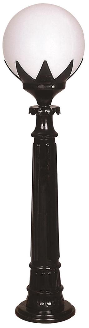 Pastatomas lauko šviestuvas Opviq BSU-68209-BSY-B, 60W, E27, IP65, juoda sp., 25 cm x 95 cm
