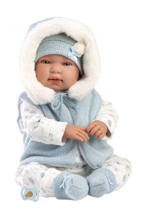 Lėlė - kūdikis Llorens 84485, 44 cm, mėlyna sp.