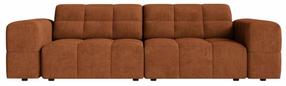 Sofa Cosmopolitan Design Chicago Chenille Eden 10, brick red s., 102 x 212 cm x 78 cm