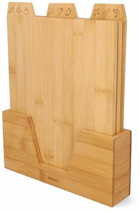 Pjaustymo lentelių rinkinys Homla Bambou 207359, ruda, 29 cm x 22 cm