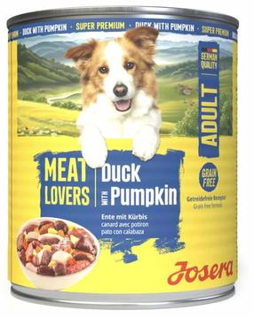 Влажный корм для собак Josera Meat Lovers Adult Menu, мясо утки/тыква, 0.8 кг