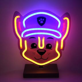 Декорация "Собака"/"Paw Patrol" Forever Light Chase OW-120346 cо светодиодным освещением, 25 см, синий цв./желтый цв.