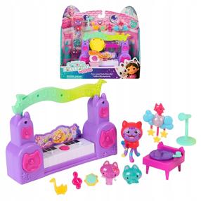 Figūrėlių rinkinys, su priedais Spin Master Gabbys Dollhouse Powsome Party Story, įvairių spalvų