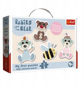 Pusle Trefl Babies And The Bear My First, mitmevärviline