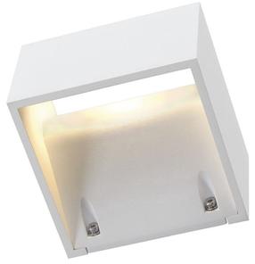 Sieninis lauko šviestuvas SLV Logs, 9.5W, LED, IP65, balta sp., 13 cm x 8 cm