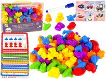 Stalo žaidimai Lean Toys Educational Cards Vehicles, EN, įvairių spalvų