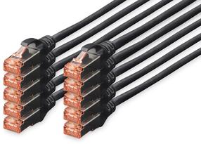 Laidas Assmann Digitus Professional Patch Cable RJ-45, RJ-45, 1 m, juoda sp.