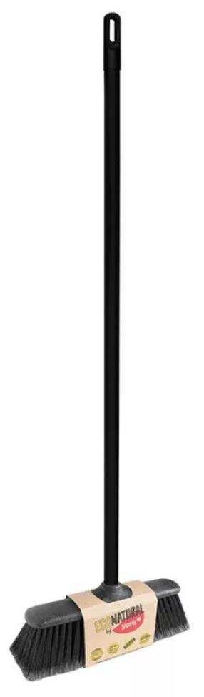 Grindų šluota York Eco Natural, juoda sp., 127.5 cm