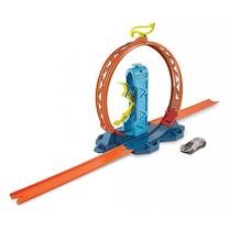 Automobilių trasa Mattel Hot Wheels Track Builder Loop Kicker Pack, mėlyna sp./oranžinė sp./žydra sp.