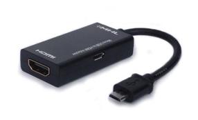 Провод Savio Micro USB / HDMI CL-32 USB Micro-B male, черный цв.