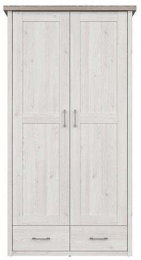 Spinta Luca Baby, ąžuolo/balta, 106.5 cm x 55 cm x 200.5 cm