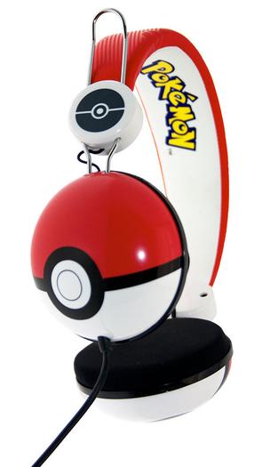 Laidinės ausinės OTL Technologies Pokemon PokeBall, balta sp./raudona sp.