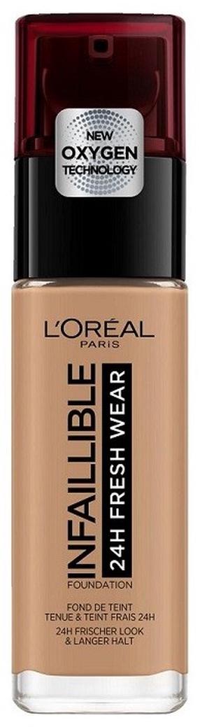 Skystas makiažo pagrindas L’Oréal Paris Infaillible 24h Fresh Wear, 300 amber, 30 ml