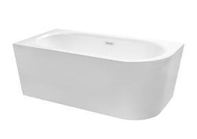 Vonia, laisvai pastatoma Besco Avita A-line, 75 cm x 170 cm x 59.5 cm, asimetrinė, balta sp.