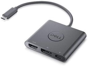 Adapteris Dell USB-C To HDMI/DP With Power Pass-Through USB Type-C, DisplayPort / HDMI / USB, 0.18 m, juoda