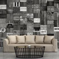 Tapetai Artgeist Mosaic Of Words WSR10M752, 1000 cm x 50 cm