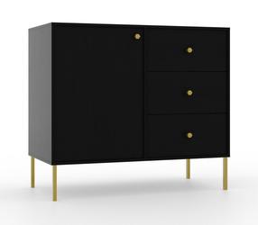 Комод ADRK Tili, черный цв., 58.9 см x 83.6 см x 40.8 см