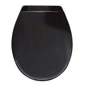 Сиденье для унитаза с крышкой Sepio 100, черный цв., 46.5 см x 36.2 см
