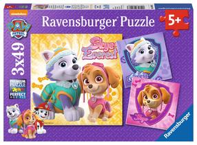 Puzle 3in1 Ravensburger Paw Patrol Sky&Everest 08008, 18 cm x 18 cm, 147 gab., daudzkrāsaina