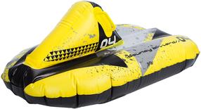 Pripučiama čiuožynė Bouncy blizzard, juoda sp./geltona sp., 102 cm x 64 cm