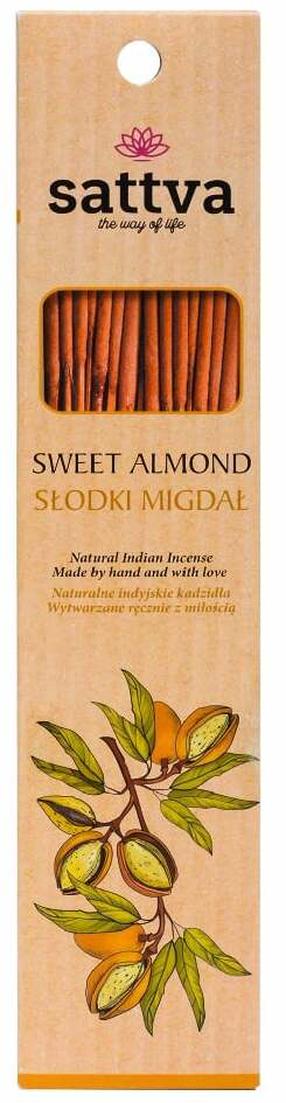 Mājas aromatizētājs, smaržu kociņi Sattva Sweet Almond, 0.03 kg, 15 gab.