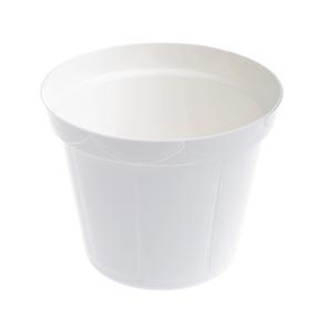 Цветочный горшок Uniplastex Classic UDC12, пластик, Ø 12 см, белый цв.