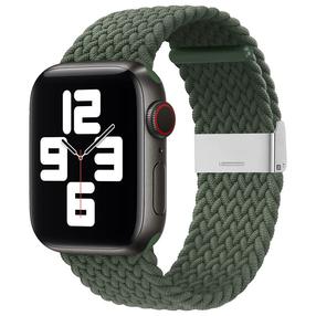 Dirželis iLike, Braided Fabric Strap Apple Watch 38/40/41mm, žalia sp.