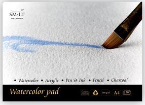 Zīmēšanas papīrs Smiltainis Watercolor Pad, A4, 260 g/m², balta krās., 21 cm x 29.7 cm, 20 lapu gab.