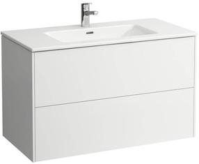 Vonios spintelė su praustuvu Laufen Pro S Slim, balta sp., 50 cm x 100 cm x 61 cm