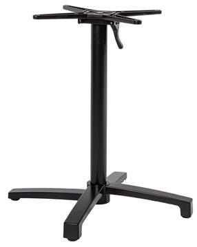 Galda rāmis Home4you Bistro, 69 cm x 69 cm, melna krās.