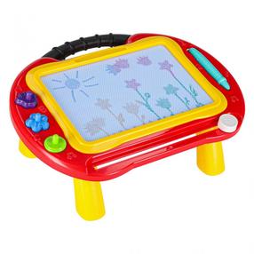 Magnetinė piešimo lenta Magic 2in1, 19 cm, raudona sp.